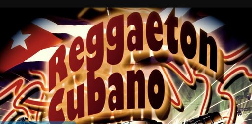 Reggaeton Cubano Text Reggaeton Cubano con Bandera Cubano